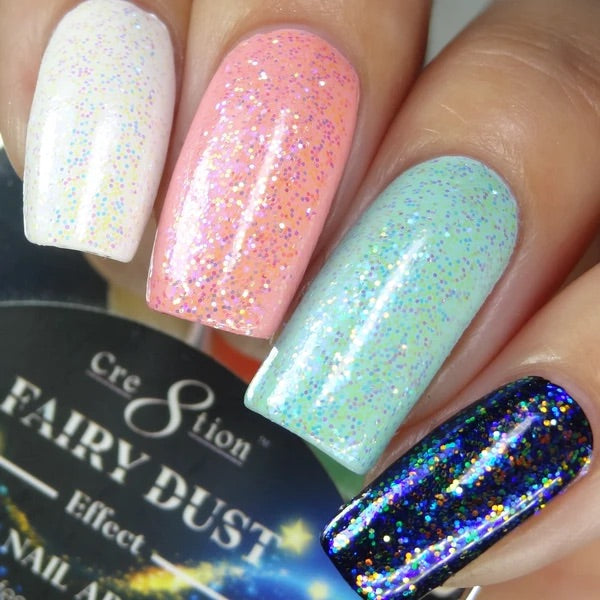 Cre8tion - Nail Art Effect - Fairy Dust Full Set - 7 Colors Collection - 8.50/each