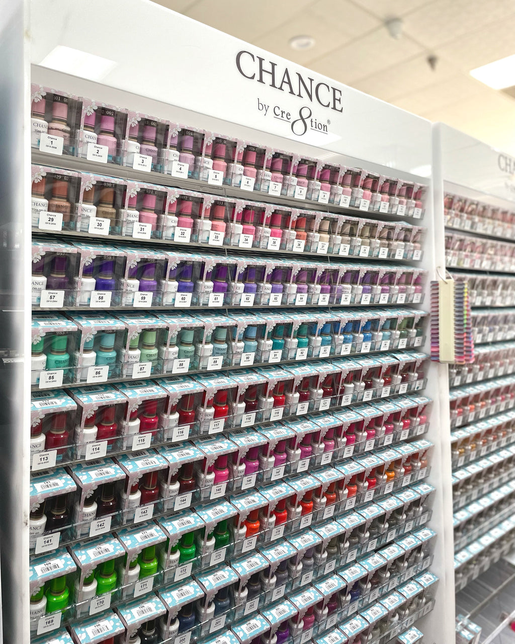 Chance Matching Color Gel & Nail Lacquer 0.5oz - Full Set 396 colors (360 Colors + 36 Colors Bare Collection) w/ 1 Cre8tion Lamp & 2 sets Color Chart
