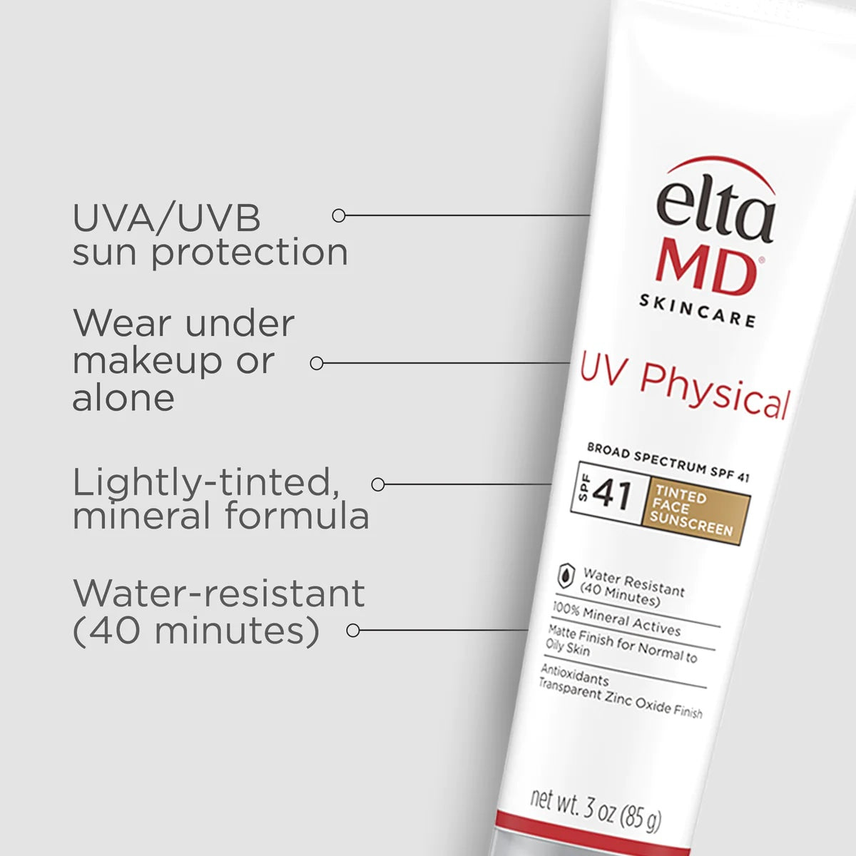 EltaMD UV Physical Broad-Spectrum SPF 41 — Tinted Sunscreen